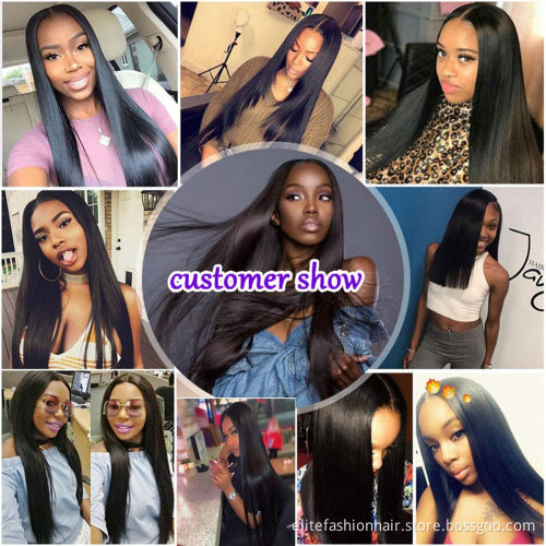Hot sells Bundles Human Hair 8-30 inch Brazilian Virgin Human Hair straight Bundles 100% Unprocessed Virgin Human hair bundles